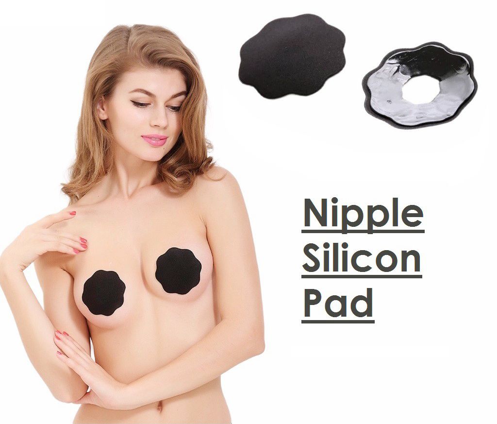 01 X Pair Imported Reusable Breast Nipple Cover Silicon Adhesive Pad Invisible For Women/Girls - Oshi.pk - Buy & Sell Online