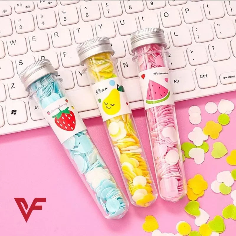 1 PC Paper Soap Random Color Mini Disposable Washing Hand Travel Soap Tube Confetti Flower Travel Soap Paper Washing Hand Mini Soap - Oshi.pk - Buy & Sell Online