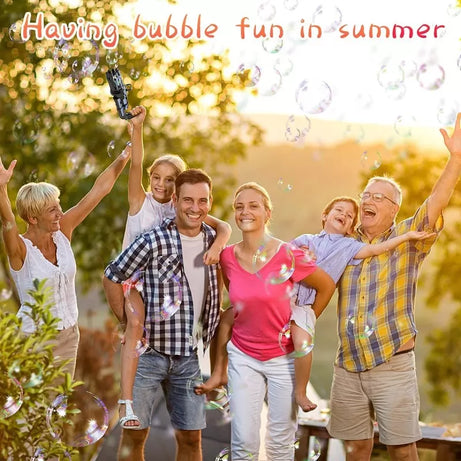 1 Pcs Massive Bubble Gun Gatling Bubble Machine Guns Bubble Blower Automatic Bubble Maker Toy for Toddler Kids Children - Oshi.pk - Buy & Sell Online