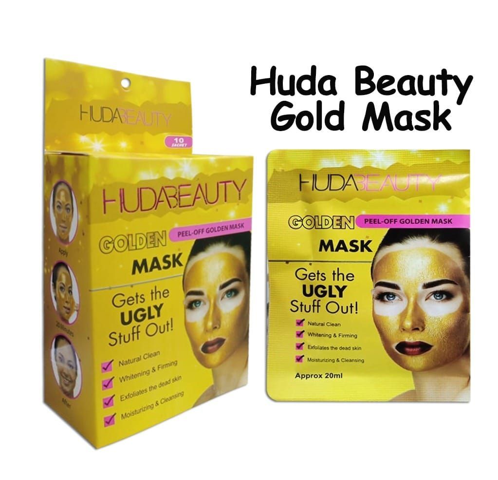 10 Pcs Golden Huda Beauty Peel Off Golden Mask - Oshi.pk - Buy & Sell Online