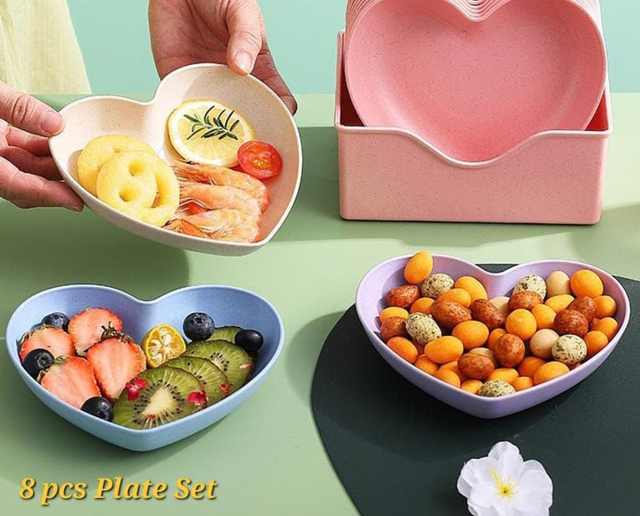 8 Pcs Plates with Stand Dinner plate - Oshi.pk - Buy & Sell Online