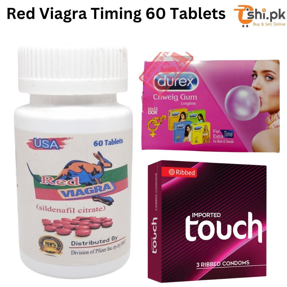 100mg Red Pfizer Viagra Delay Timing Tablets - Pack of 60 Tablet With Free Gift - Oshi.pk - Buy & Sell Online