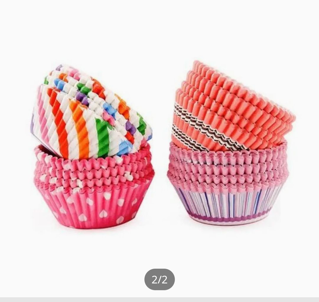 100Pcs Cupcake Liner Baking Cup Cupcake Paper Muffin Cases Cake Box Cup Party Tray Decor Cake - Oshi.pk - Buy & Sell Online