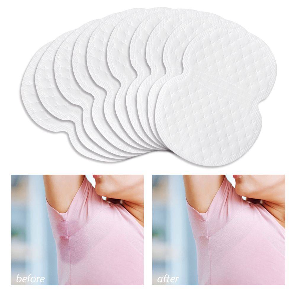 10Pcs Disposable Non-woven Invisible Armpit Sweat Absorbent Stickers / Deodorant Fabric Cotton Underarm Care Absorb Sweat Self-adhesive Pads - Oshi.pk - Buy & Sell Online