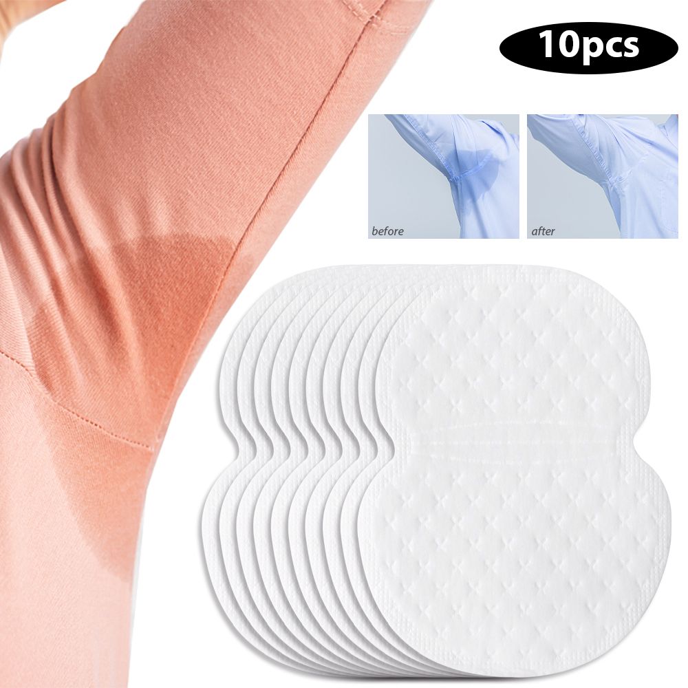 10Pcs Disposable Non-woven Invisible Armpit Sweat Absorbent Stickers / Deodorant Fabric Cotton Underarm Care Absorb Sweat Self-adhesive Pads - Oshi.pk - Buy & Sell Online