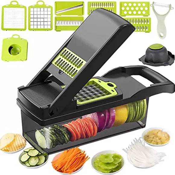 12 in 1 Vegetable Chopper Cutter Slicer Grater - Oshi.pk - Buy & Sell Online