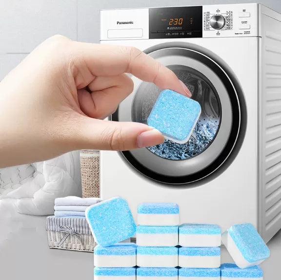 12 pcs Washing Machine Cleaning Tablets bacteria remover Cleaning detergent tablets Laundry Expert Detergent Deep Cleaner Washing Machine Slot Cleaner - Oshi.pk - Buy & Sell Online