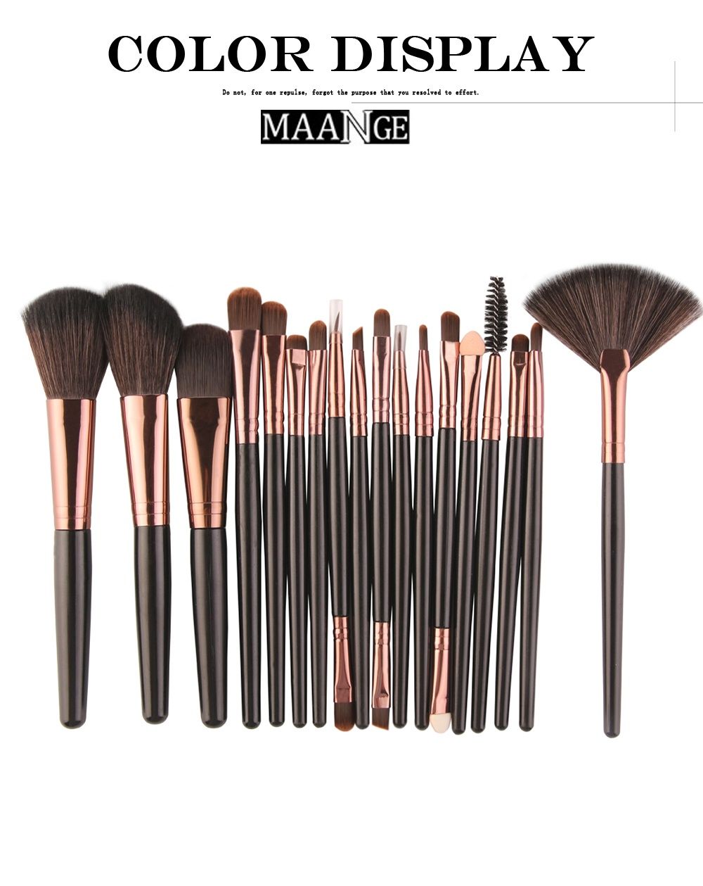 18Pcs Makeup Brushes Tool Set Cosmetic Powder Eye Shadow Foundation Blush Blending Beauty Make Up Brush Maquiagem - Oshi.pk - Buy & Sell Online