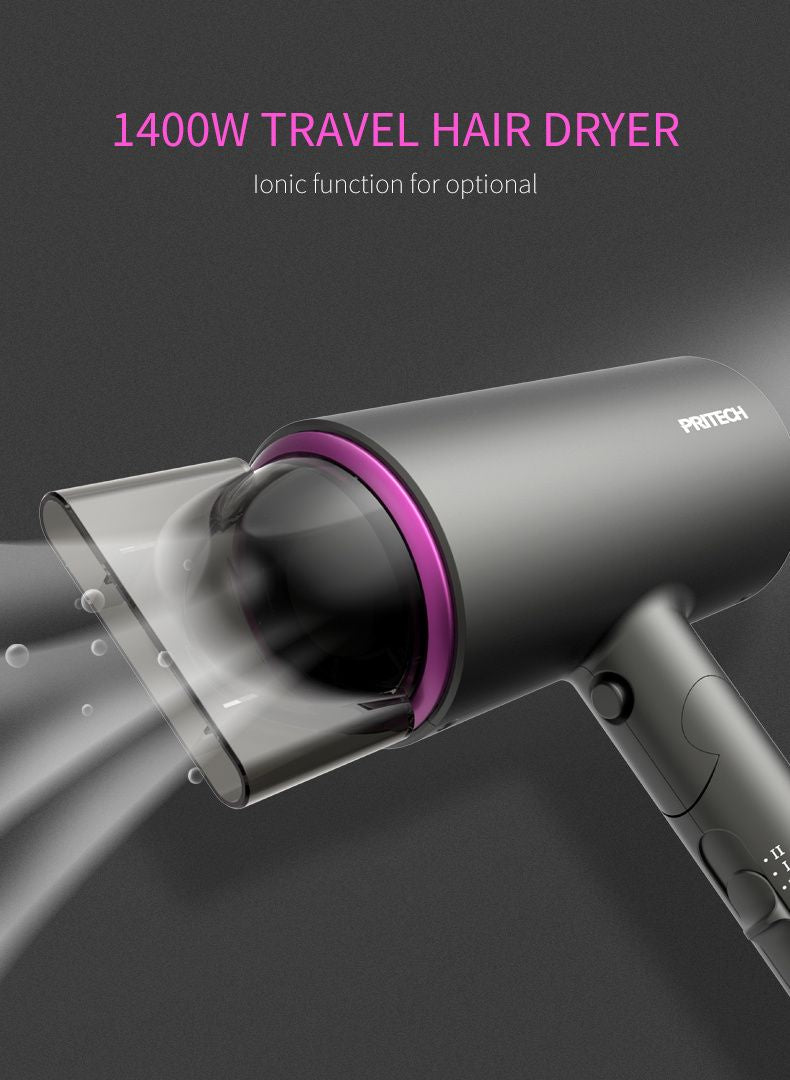 1400W Professional Salon Hair Dryer 2 In 1 Hot &Cold Wind Negative Ionic Hair Blow Dryer - Oshi.pk - Buy & Sell Online