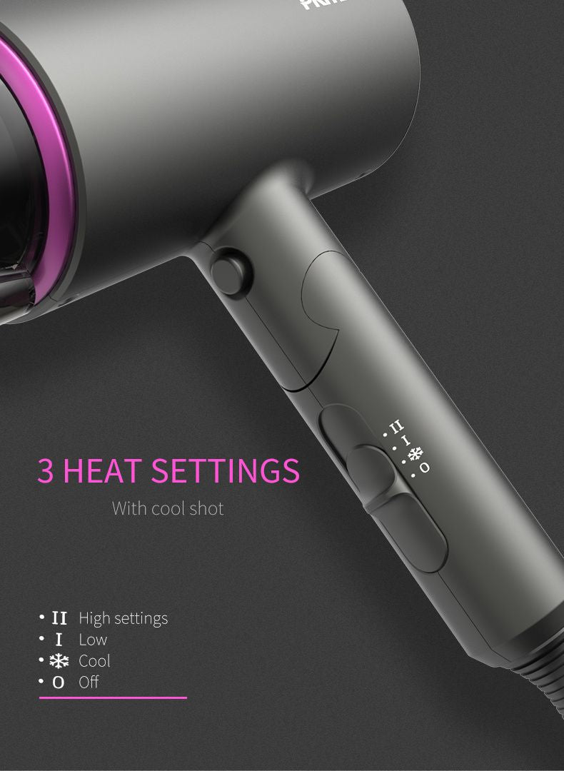 1400W Professional Salon Hair Dryer 2 In 1 Hot &Cold Wind Negative Ionic Hair Blow Dryer - Oshi.pk - Buy & Sell Online