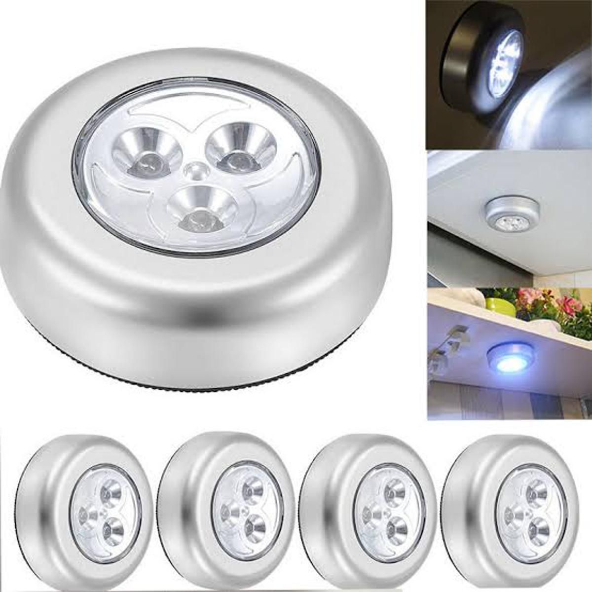 1PC 3 LED Battery Powered Wireless Night Light Stick Tap Touch Push Security Closet Cabinet Kitchen Wall Lamp Kids Nursery Toy - Oshi.pk - Buy & Sell Online