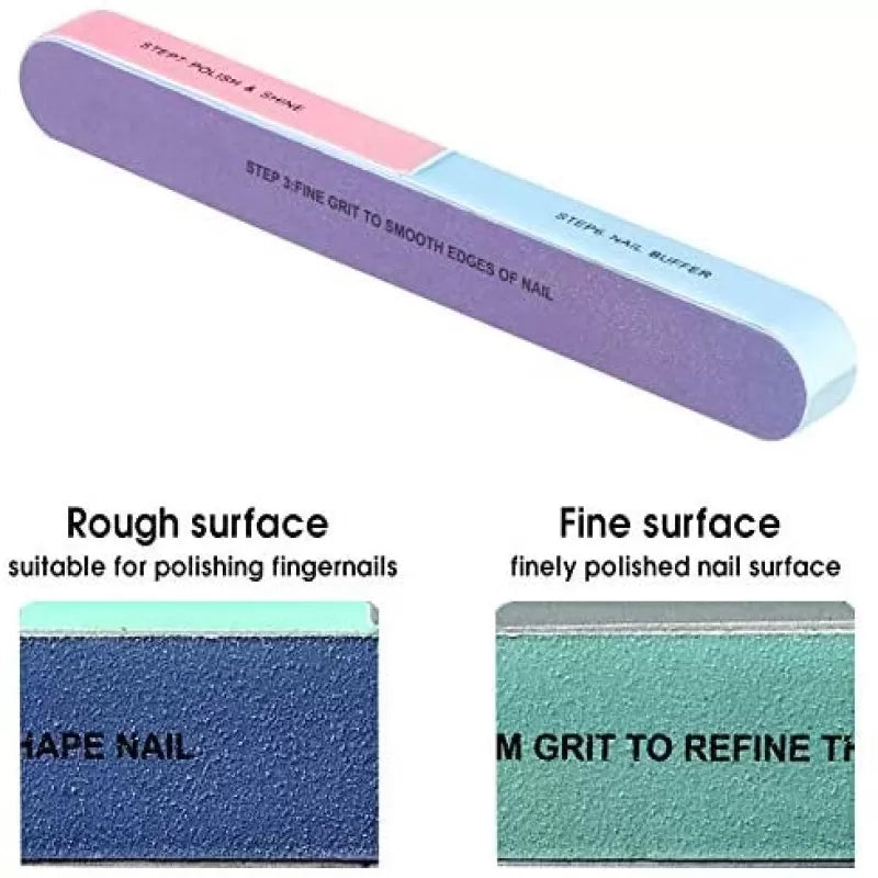 1PC Nail Filer 6 Side Pedicure Manicure Nail Art Nail File Polish Nail Buffer Polisher Nail Buffering Files For Home And Professional Nail Tools - Oshi.pk - Buy & Sell Online