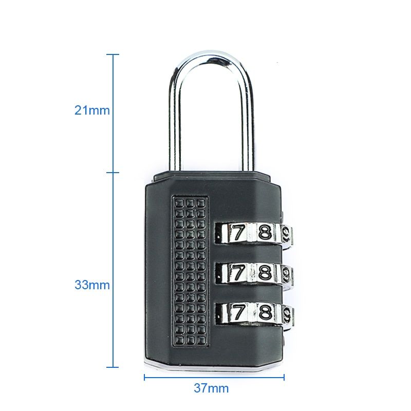 1PC Small Portable 3-Digit Combination Lock for Zipper Bags and Suitcases - Oshi.pk - Buy & Sell Online