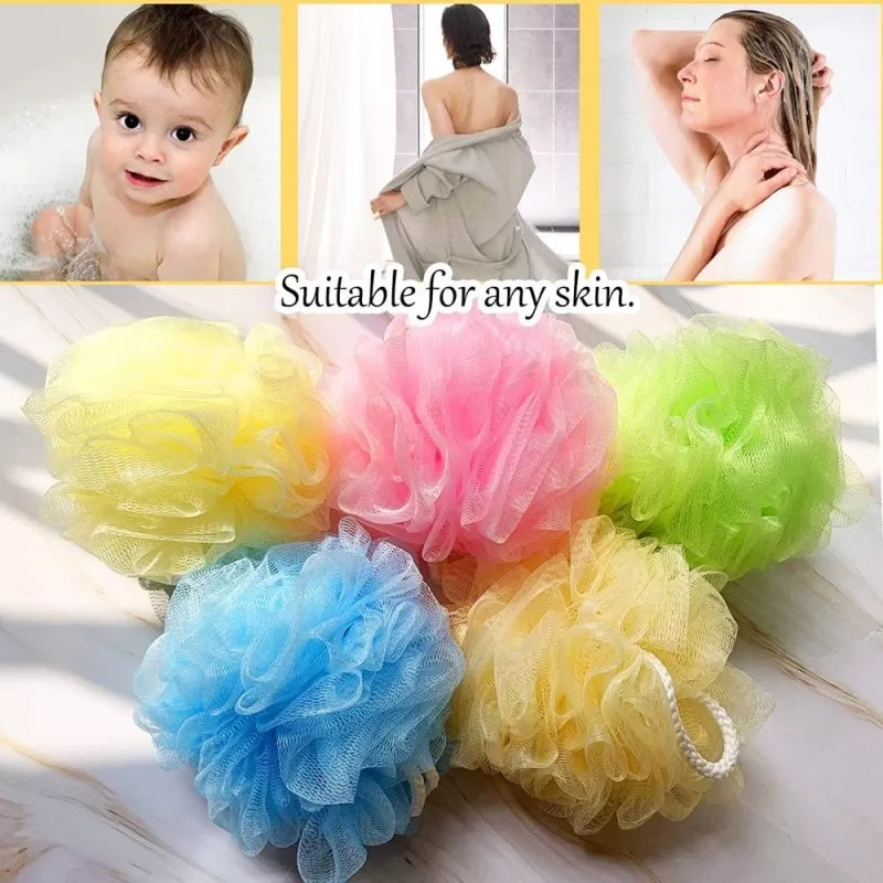 2 Big Candy Mixed Bath Balls Bath Sponge Shower Brush Body Wash Scrubber Mesh Body Cleaning Scrub Shower Sponge Bath Ball Loofah - Oshi.pk - Buy & Sell Online
