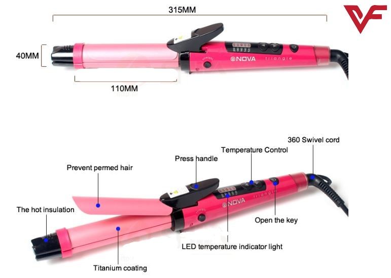 2 in 1 - Electric Nano Ceramic Coated Hair Curler and Straightener - Oshi.pk - Buy & Sell Online