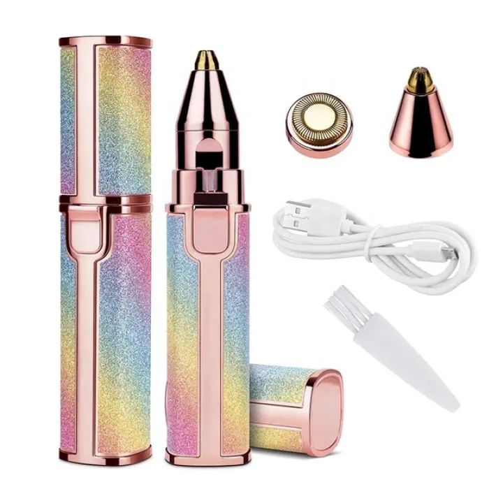 Rechargeable 2 In 1 Hair Remover Trimmer For Women, Electric Flawless Facial Machine Razor, Painless - Oshi.pk - Buy & Sell Online