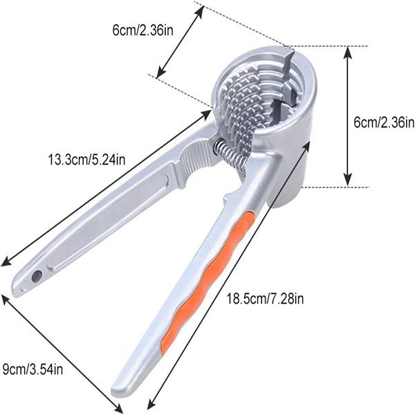 2 in 1 Metal Nutcracker Sheller for Walnuts Almonds Hazelnuts - Oshi.pk - Buy & Sell Online
