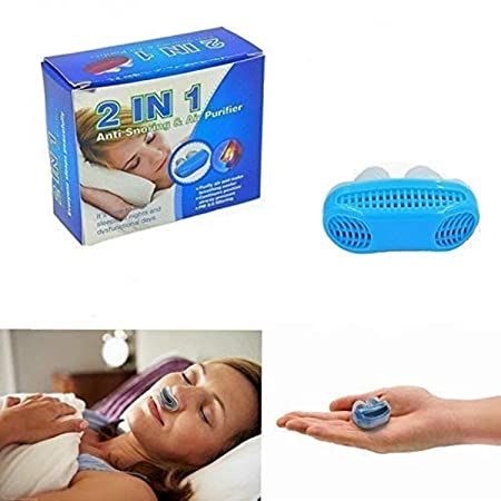 2 In 1 Silicone Air Purifier Sleep-Aid Anti Snoring Device for Men and Women (Snore Stopper Nose Clip) - Oshi.pk - Buy & Sell Online