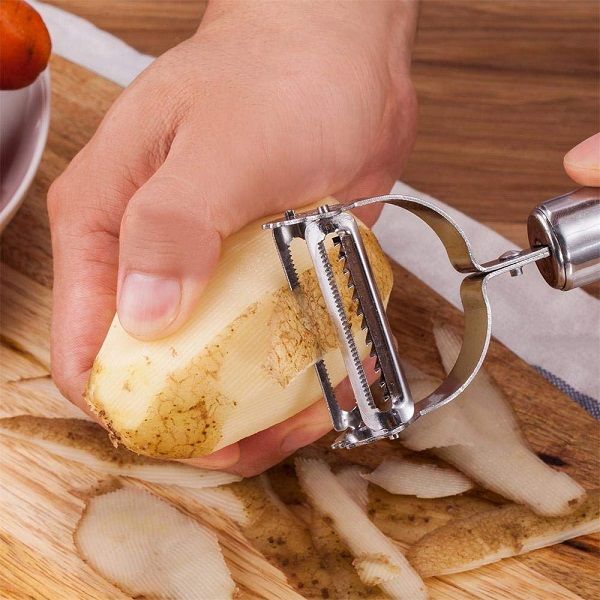 2 in 1 Stainless Steel Double Julienne and Vegetable Peeler - Oshi.pk - Buy & Sell Online