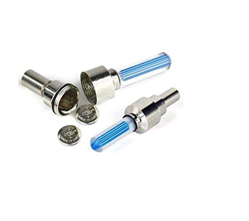 2 Pcs Cycle Bike Glow In The Dark Car Tyre Valve Cap Motion Running Sensor Activated Wheel Spokes Neon LED Light - Oshi.pk - Buy & Sell Online