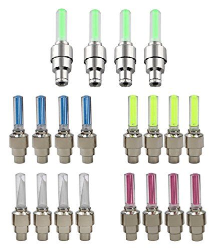 2 PCS of Led Flash Tyre Light Wheel Valve Cap Light for Car Bicycle and Motorcycle - Oshi.pk - Buy & Sell Online