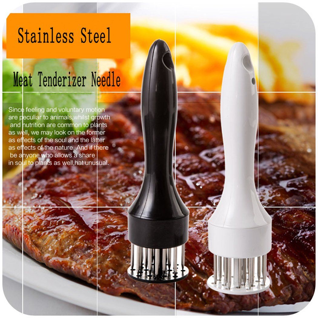 21 Stainless Steel Professional Meat Tenderizer Needle Prong with Comfort Grip Handle, for Steak, Beef, Pork, Chicken, Poultry and Fish - Oshi.pk - Buy & Sell Online