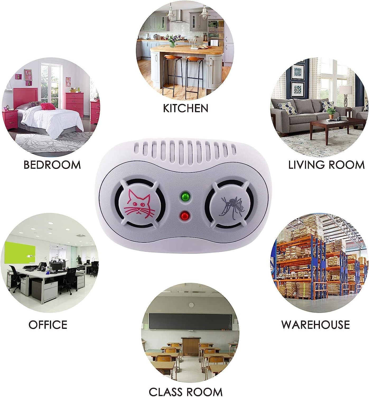220V Ultrasonic Mosquito Repellent Mouse Hunter Indoor Electronic Rat Plague Control - Oshi.pk - Buy & Sell Online