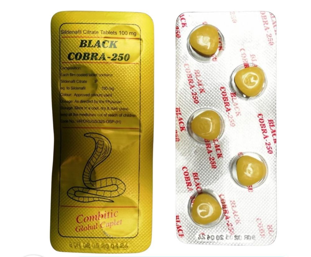 250mg Black Cobra Delay Tablet - 5 Tablets - Oshi.pk - Buy & Sell Online