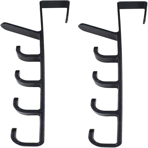 2pcs 5 Layers Over Door Hooks Hats Hanger Vertical Hanging Coat Organizer - Oshi.pk - Buy & Sell Online
