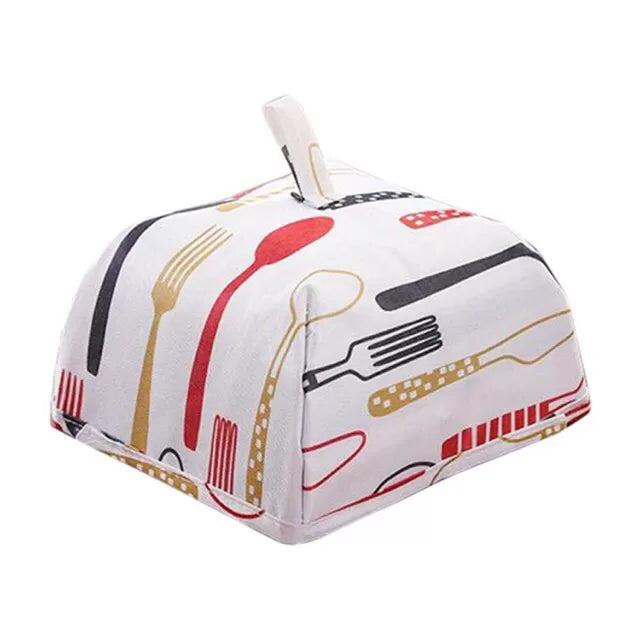 2pcs Set Foldable Insulated Food Cover Tent With Aluminum Foil Food Insulation Thermal Cover Folded Anti Fly Mosquito Cover Keep Warm Food - Oshi.pk - Buy & Sell Online