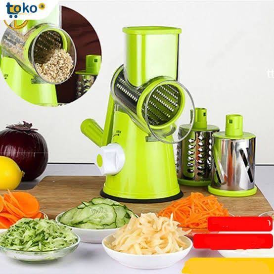 3 In 1 Manual Rotary Vegetable Drum Cutter - Oshi.pk - Buy & Sell Online