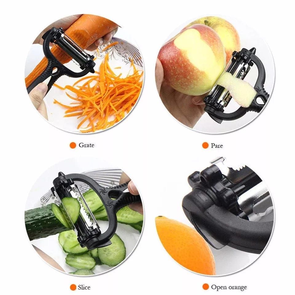 3 in 1 Roto Cutter - Vegetable Cutter - Fruits & Vegetable Cutter - Cutting Peeler - Multi-Functions Rotating Cutter - Oshi.pk - Buy & Sell Online