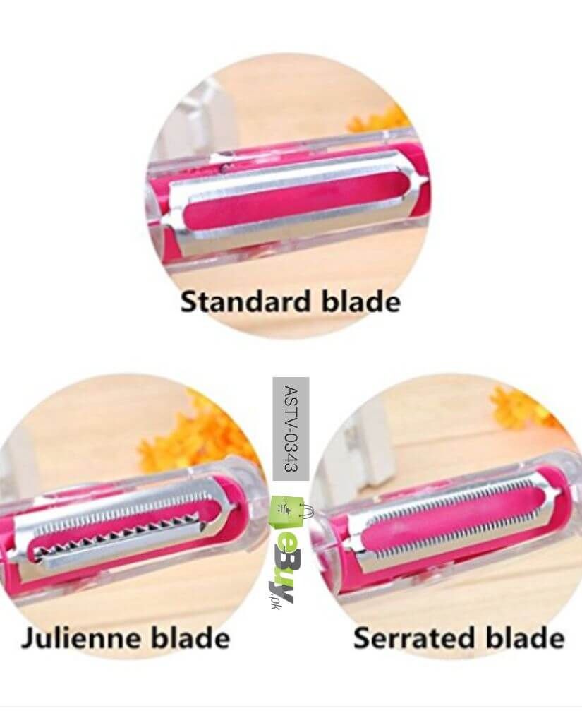 3 in 1 Roto Cutter - Vegetable Cutter - Fruits & Vegetable Cutter - Cutting Peeler - Multi-Functions Rotating Cutter - Oshi.pk - Buy & Sell Online