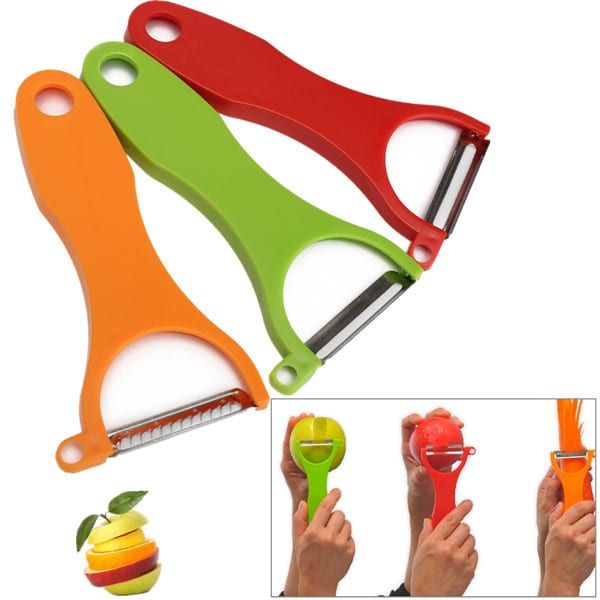 3 Pcs Vegetable Fruit Peeler Slicer Cutter Scalpel Julienne Serrated Kitchen Tool - Oshi.pk - Buy & Sell Online