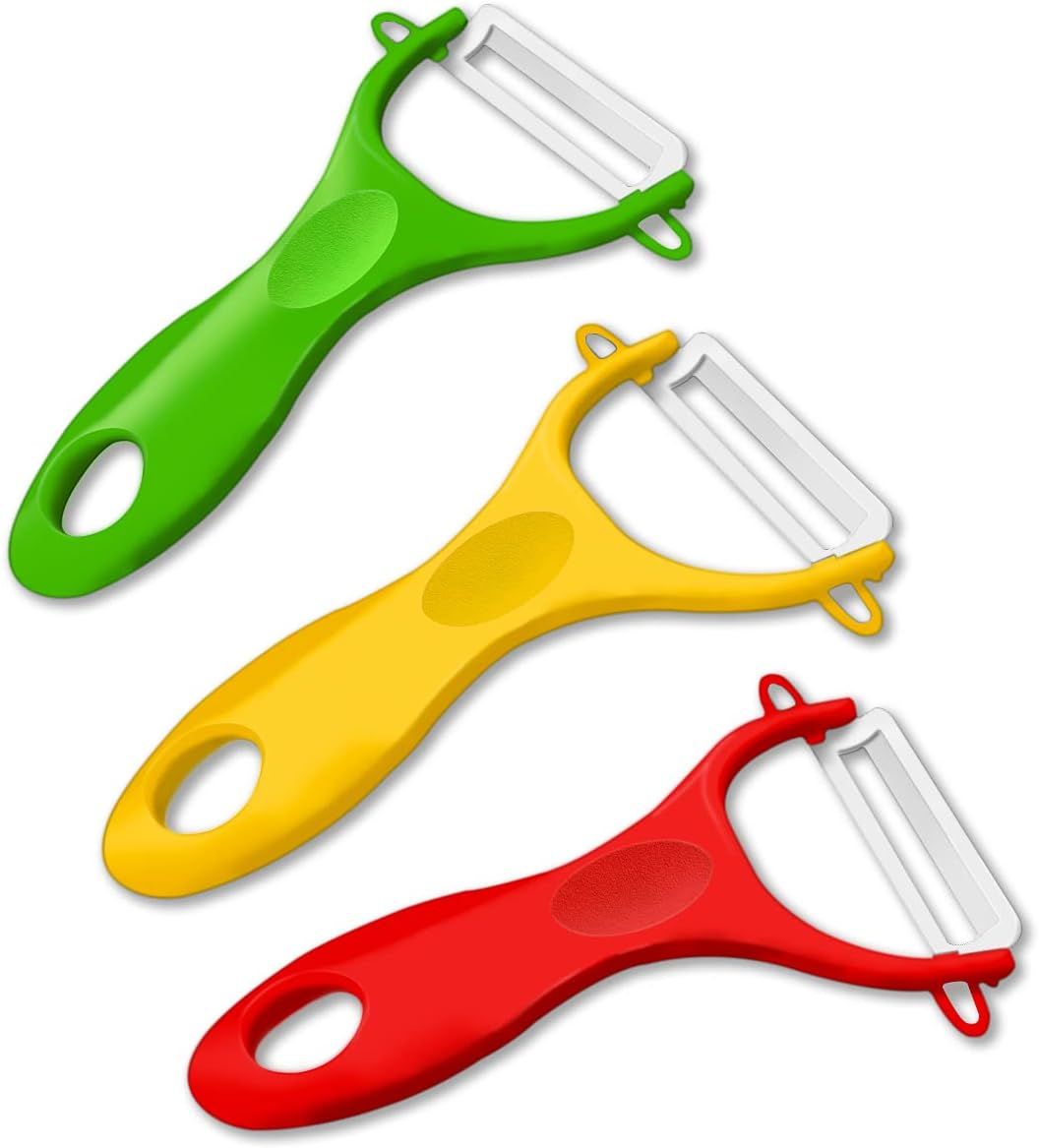 3 Pcs Vegetable Fruit Peeler Slicer Cutter Scalpel Julienne Serrated Kitchen Tool - Oshi.pk - Buy & Sell Online