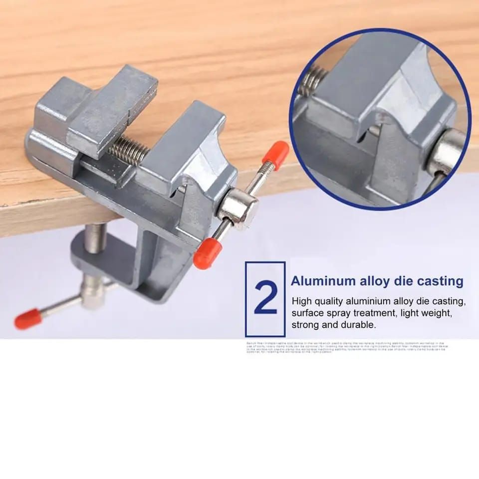 35MM Aluminium Alloy Table Bench Clamp Vise Multi-functional Bench Vise Table Screw Vise for DIY Craft Mold Fixed Repair Tool - Oshi.pk - Buy & Sell Online