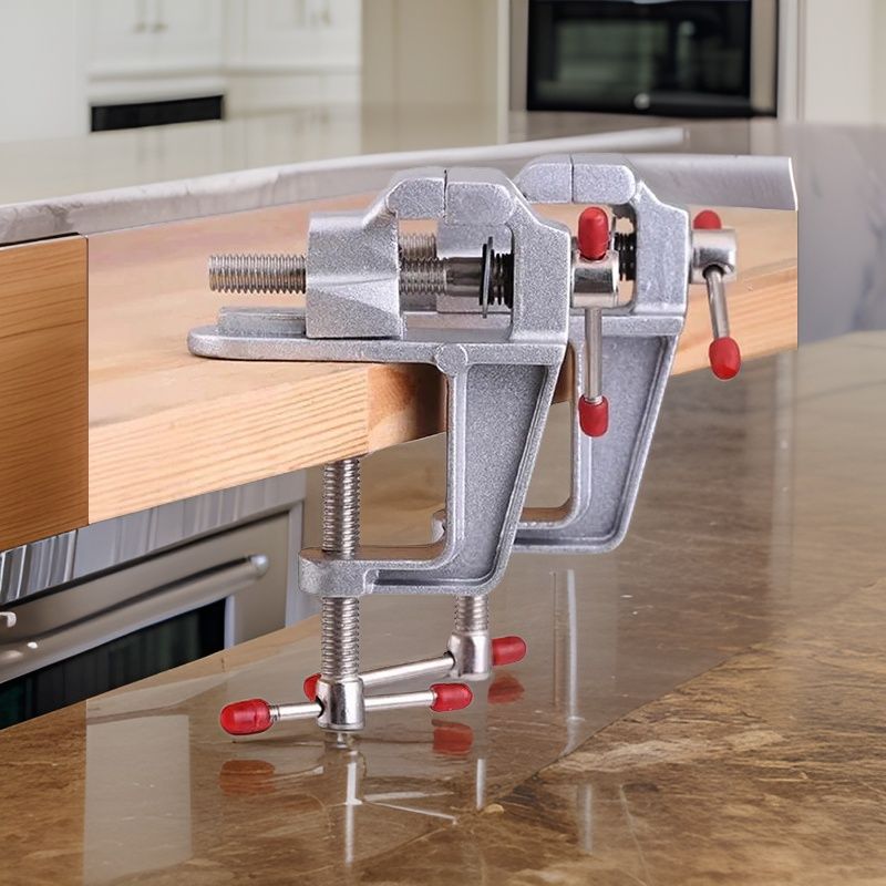 35MM Aluminium Alloy Table Bench Clamp Vise Multi-functional Bench Vise Table Screw Vise for DIY Craft Mold Fixed Repair Tool - Oshi.pk - Buy & Sell Online