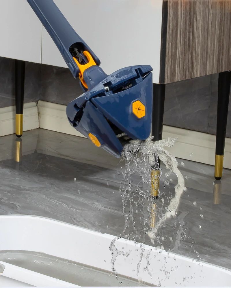 360 Twist Triangle Mop Window Glass For Home Toilet Bathrrom Floor Household Cleaning Ceiling Dusting Manual Mop - Oshi.pk - Buy & Sell Online