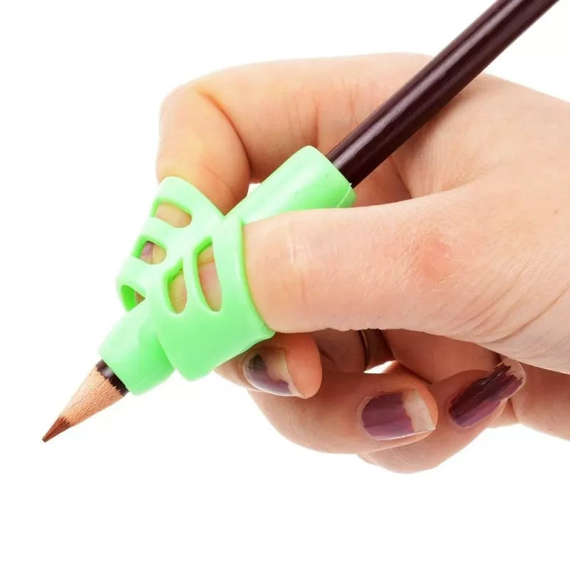 3Pcs / Set Children Pencil Holder Tools Silicone Two Finger Ergonomic Posture Correction Tools Pencil Grip Writing Aid Grip Correction School Supplies - Oshi.pk - Buy & Sell Online