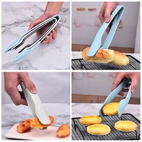 3pcs Cooking Tongs Plastic Salad Bowl Tongs - Oshi.pk - Buy & Sell Online