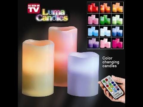 3pcs Flameless Candle with Remote Control Floating Candle Light Color-Changing LED Candle Lamp - Oshi.pk - Buy & Sell Online