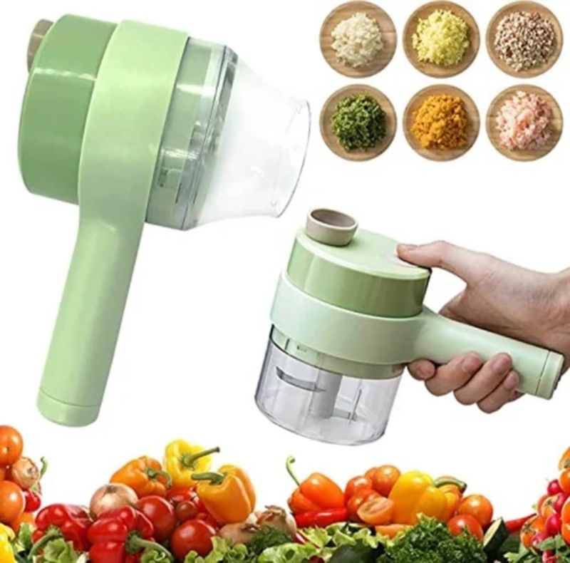4 in 1 Portable Electric Vegetable Cutter Set - Oshi.pk - Buy & Sell Online
