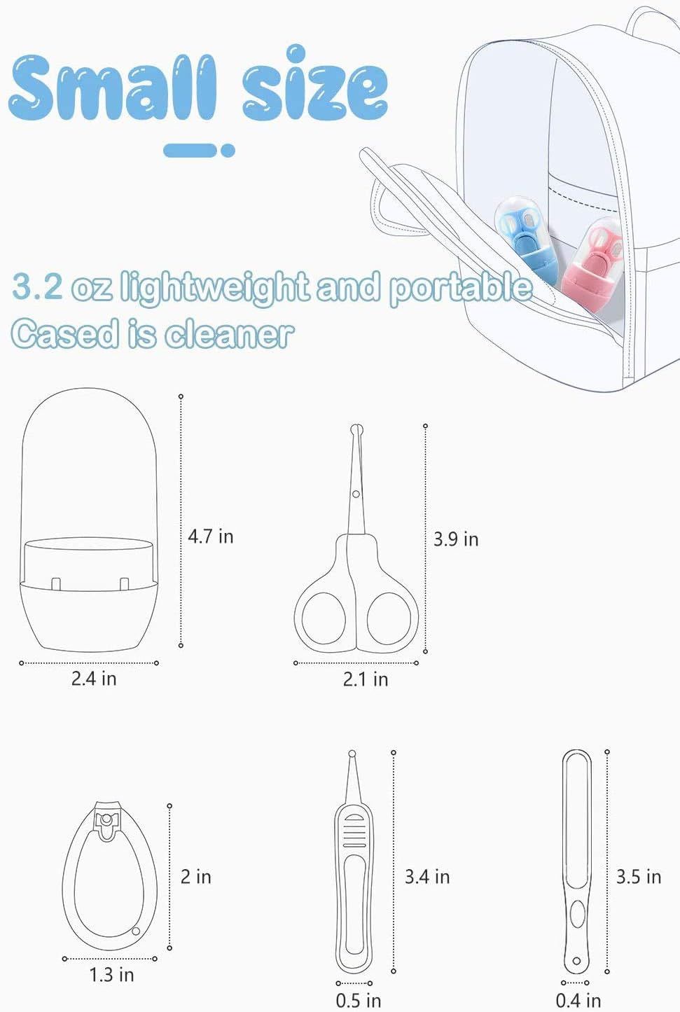 4Pcs Baby Manicure Set Safety Care Nail Trimmer Clipper Scissor Cutter Tool Baby Infant Nail Kit Clipper Trimmer Scissor File Nasal Tweezer Grooming - Oshi.pk - Buy & Sell Online