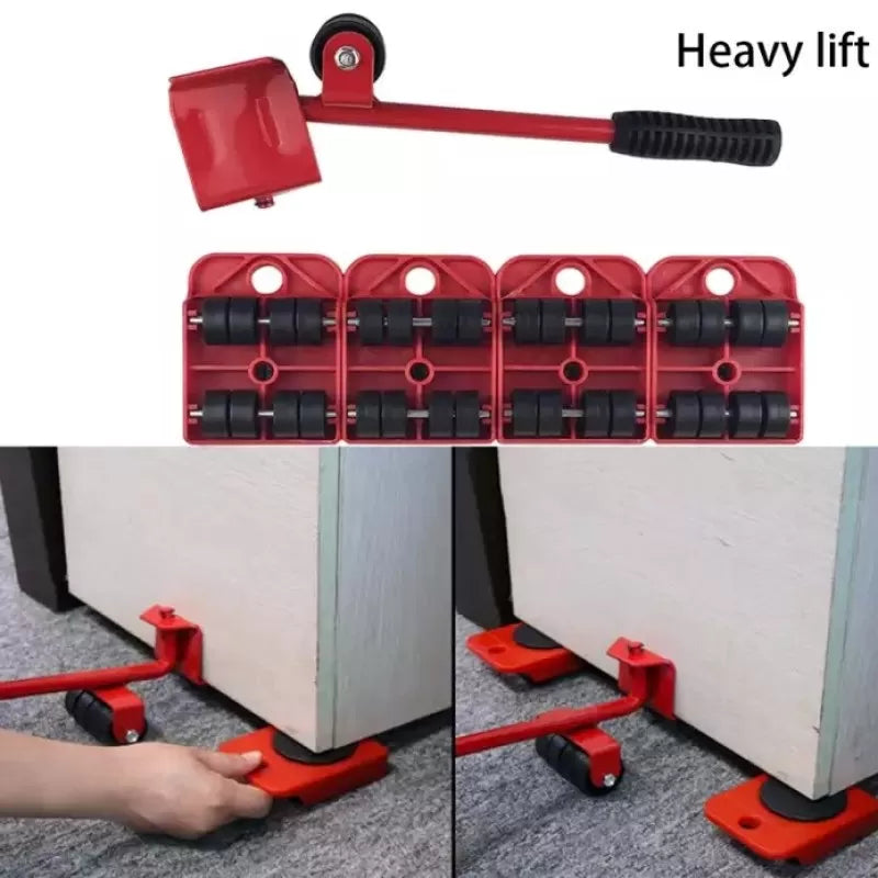 5 In 1 Moving Heavy Object Handling Tools Portable Furniture Lifter Furniture Lifter Easy Moving Sliders 5 Packs Mover Tool Set, Heavy Furniture Rolle - Oshi.pk - Buy & Sell Online
