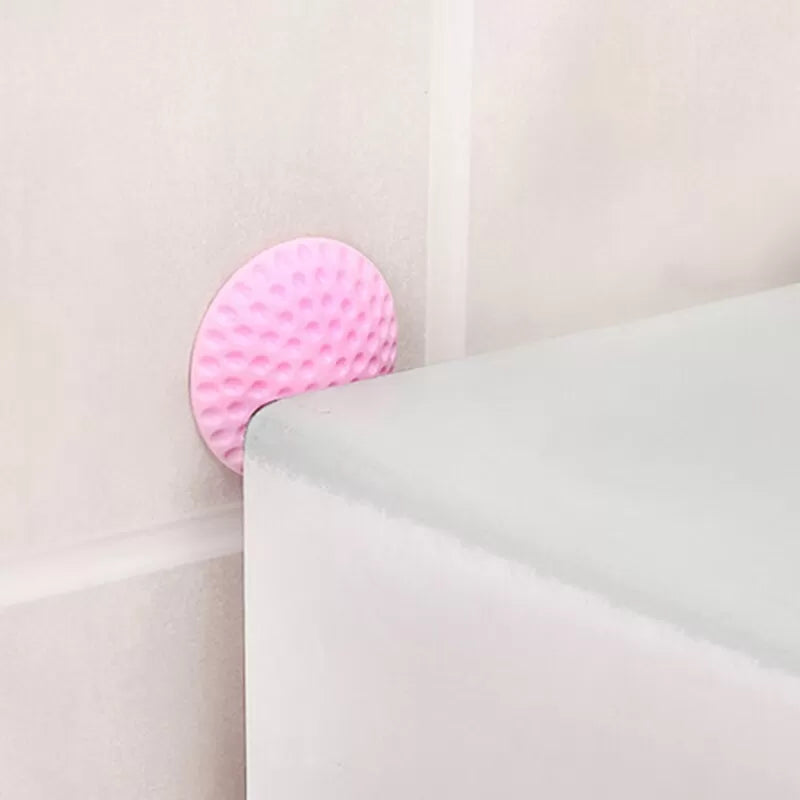 5 Self Adhesive Rubber Door Buffer Wall Protectors Door Handle Bumpers For Door Stopper Doorstop Handle Door Lock Protective Pad - Oshi.pk - Buy & Sell Online