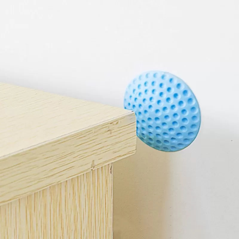 5 Self Adhesive Rubber Door Buffer Wall Protectors Door Handle Bumpers For Door Stopper Doorstop Handle Door Lock Protective Pad - Oshi.pk - Buy & Sell Online