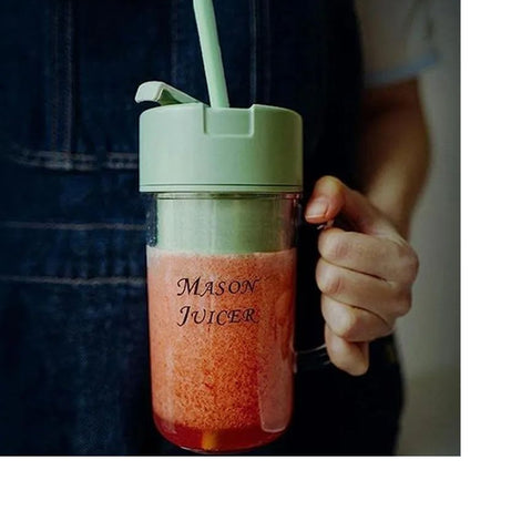 500ml Portable Juicer With Straw USB Electric Stainless Steel Fruit Juicer Cup Extractor Blender Juice Maker Machine For Kitchen - Oshi.pk - Buy & Sell Online