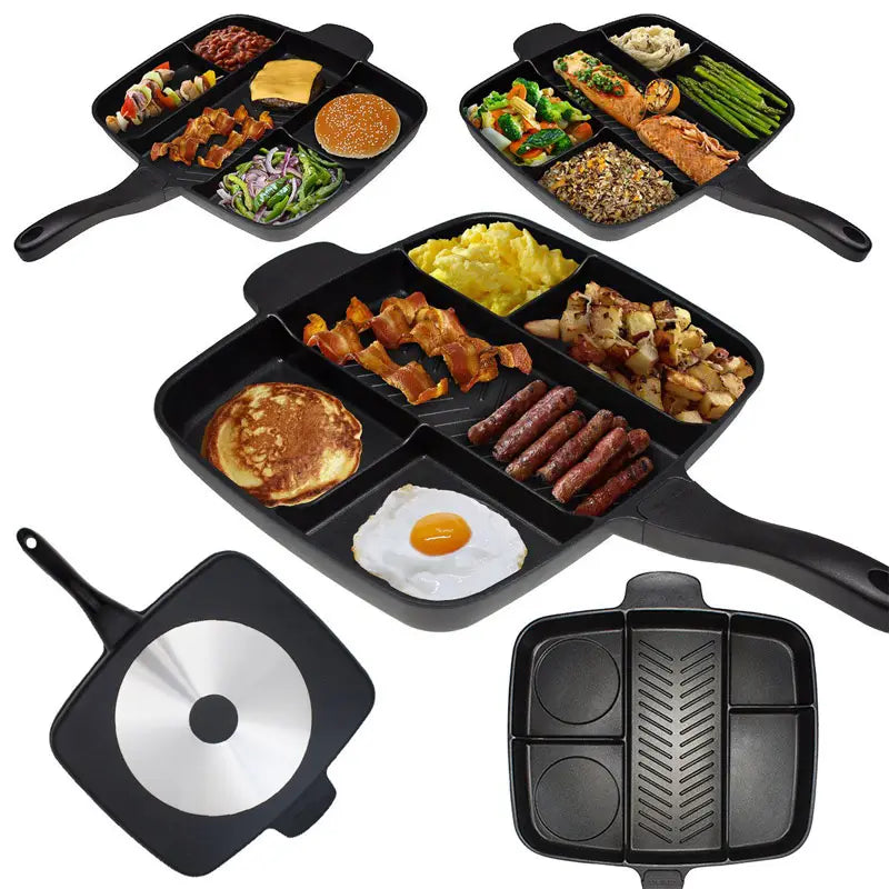Magic Pan 5 in 1 Aluminum Non-Stick Frying Pan - Oshi.pk - Buy & Sell Online