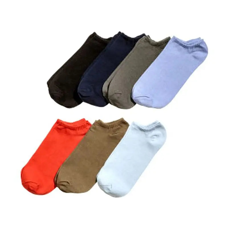 Multicolored Cotton Branded Ankle Socks for Men (12 Pack) - Oshi.pk - Buy & Sell Online