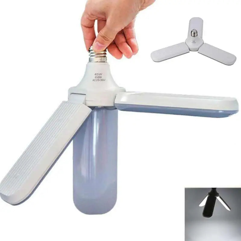 LED Foldable Fan Blade Angle Adjustable Light Bulb for Indoor Home Decor - Oshi.pk - Buy & Sell Online